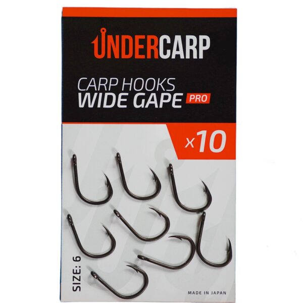 Carp Hooks Wide Gape PRO 6