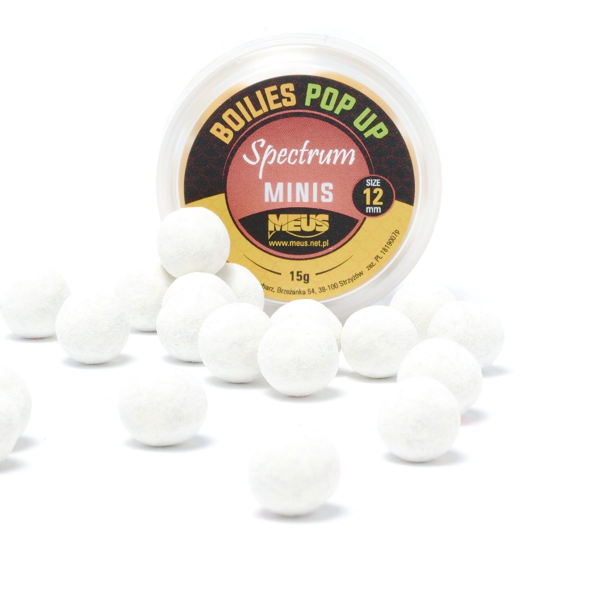 Rhum Coco Pop Up 12 mm Bouillette Blanche | Meus Baits